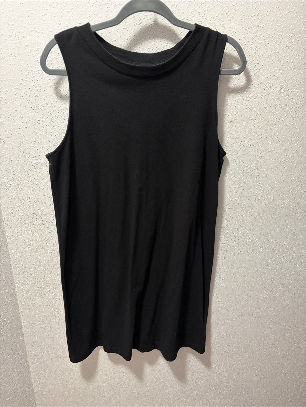 a new day Black Sleeveless Rib-Trim Tank Top